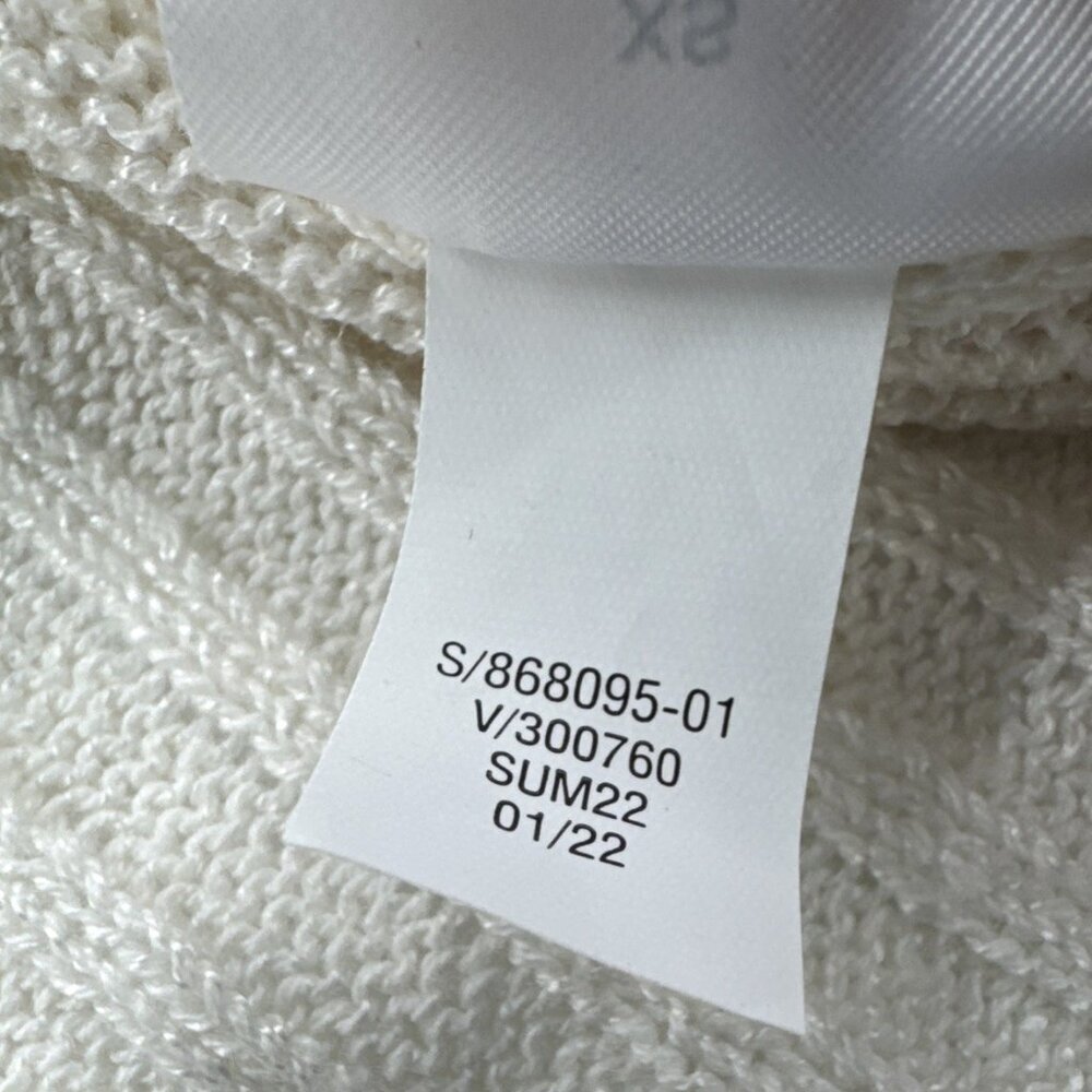 Banana Republic Cardigan Sweater Womens XS Ivory 3 Button V-Neck Preppy $90 NEW - Picture 9 of 11